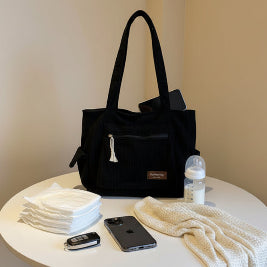 sac a langer fourre tout en velour noir description
