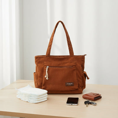 sac a langer velour brun
